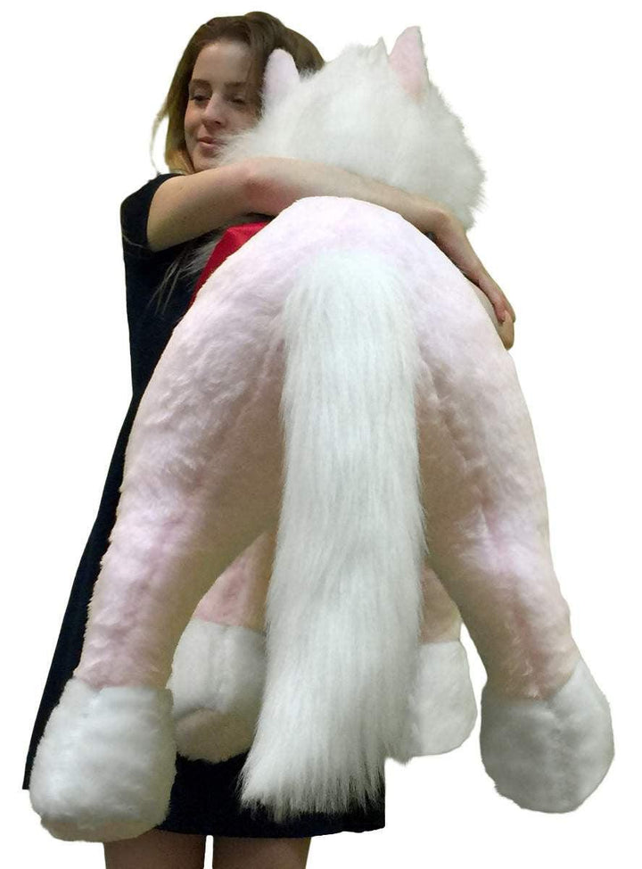 American Made Giant Stuffed Pink Pony 3 feet tall 3 feet wide Stuffed - Brand My Case