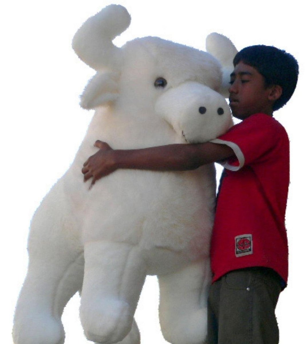 American Made Giant Stuffed White Buffalo 44 Inch Sacred Native - Brand My Case