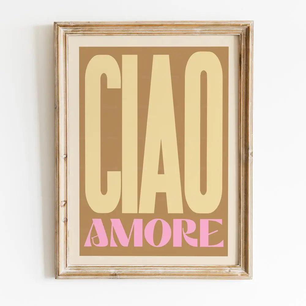 Amore Mio Lyrics Canvas Art - Indie Rock Concert Poster for Living Room Decor - Brand My Case