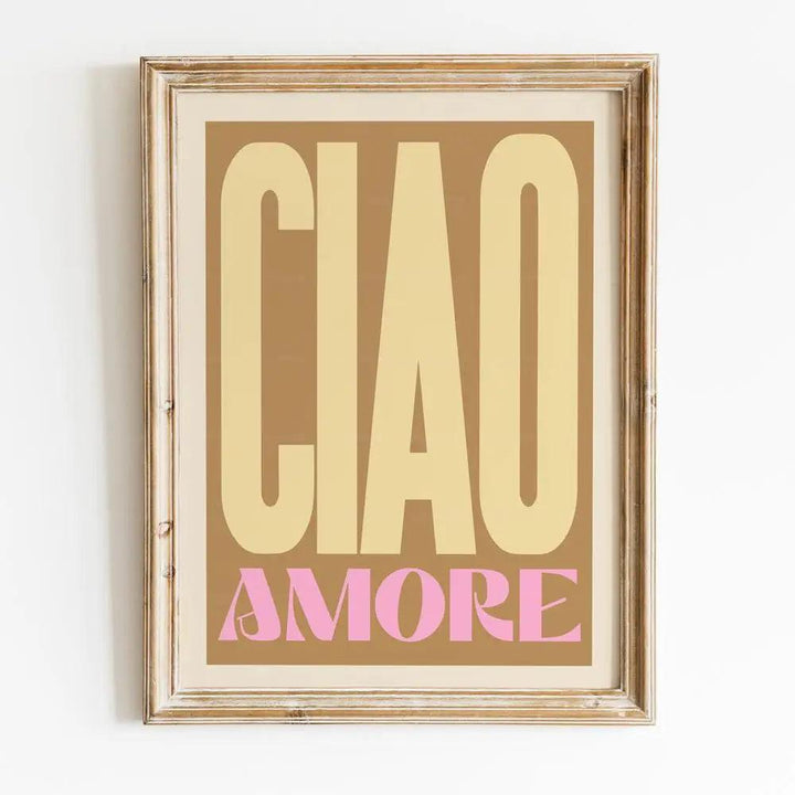 Amore Mio Lyrics Canvas Art - Indie Rock Concert Poster for Living Room Decor - Brand My Case