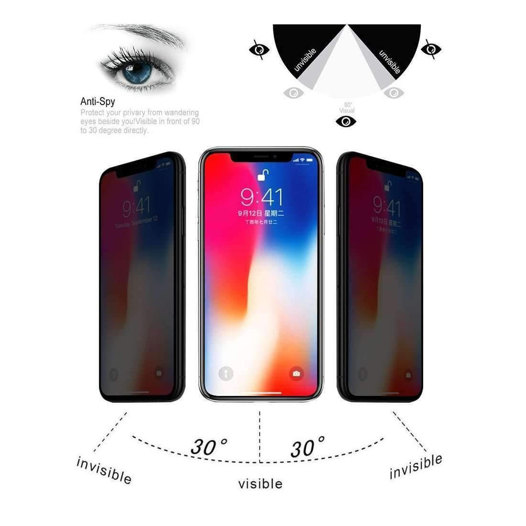 AMZER 9H Case friendly Privacy 3D Tempered Glass Screen Protector for - Brand My Case