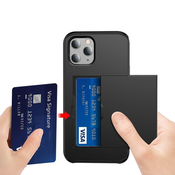AMZER Hybrid Credit Card Case With Holster for iPhone 12 - Brand My Case