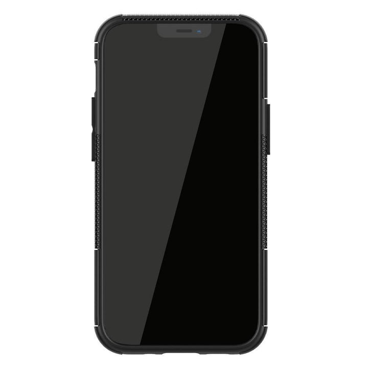 AMZER Hybrid Warrior Dual Layer Kickstand Case for Apple iPhone 12 - Brand My Case