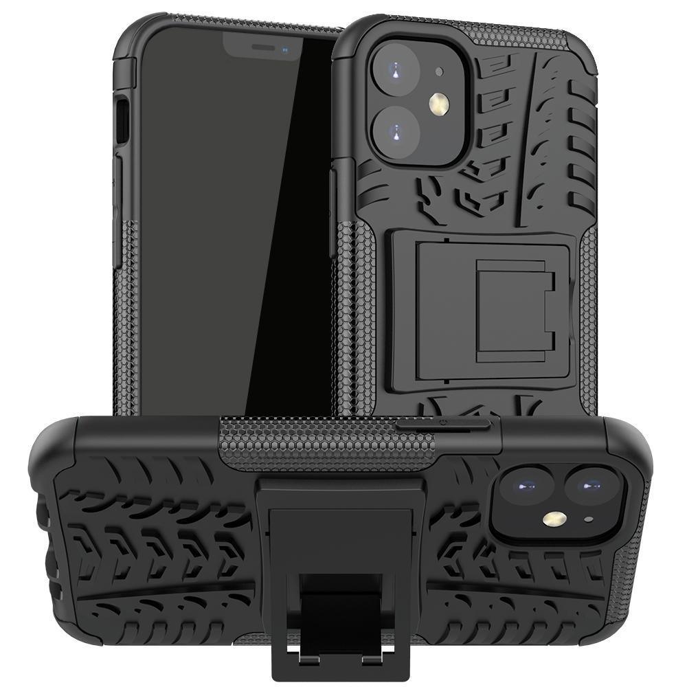 AMZER Hybrid Warrior Dual Layer Kickstand Case for Apple iPhone 12 - Brand My Case