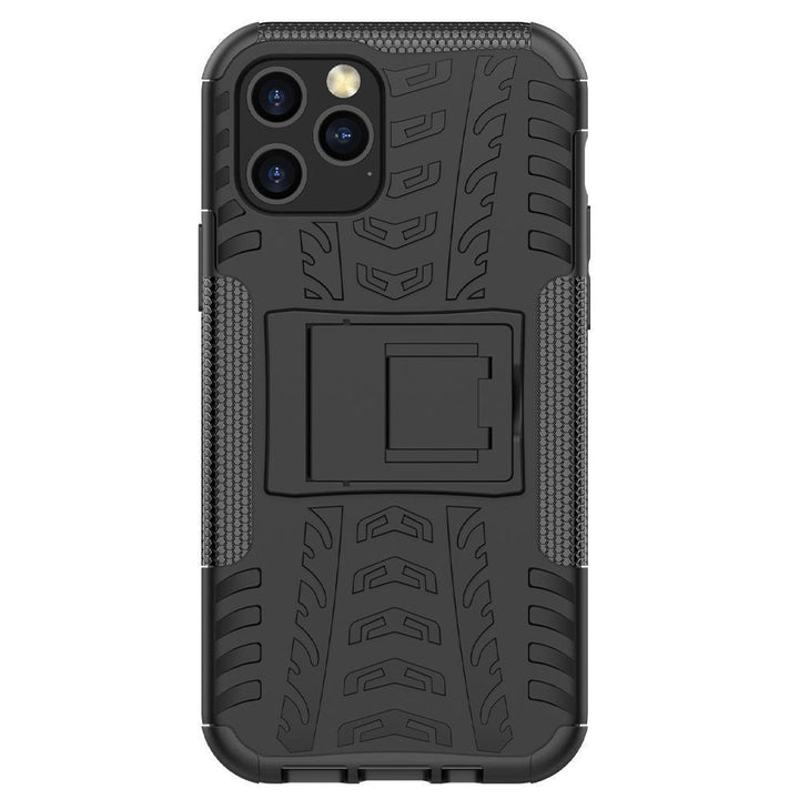 AMZER Hybrid Warrior Dual Layer Kickstand Case for Apple iPhone 12 Max - Brand My Case