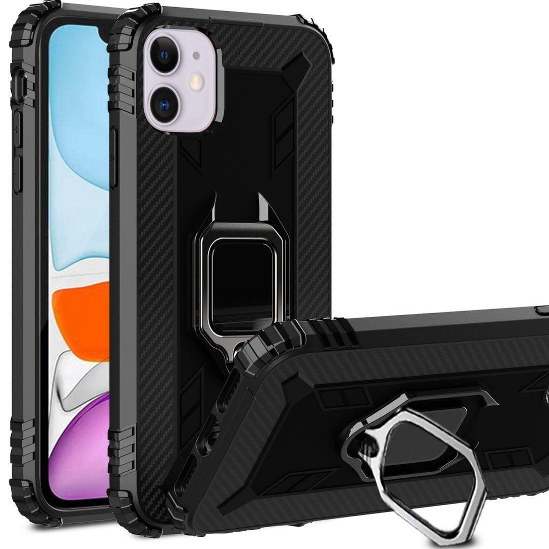 AMZER Sainik Case With 360° Magnetic Ring Holder for iPhone 12 Pro Max - Brand My Case