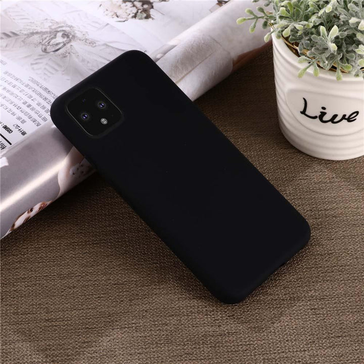 AMZER Shockproof Silicone Skin Jelly Case for Google Pixel 4XL - Black - Brand My Case