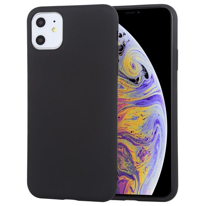 AMZER Shockproof Silicone Skin Jelly Case for iPhone 11 - Black - Brand My Case