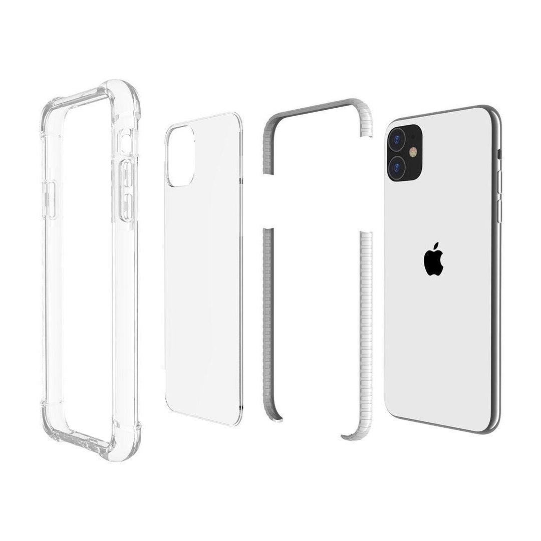 AMZER SlimGrip Bumper Hybrid Case for iPhone 11 - Black - Brand My Case