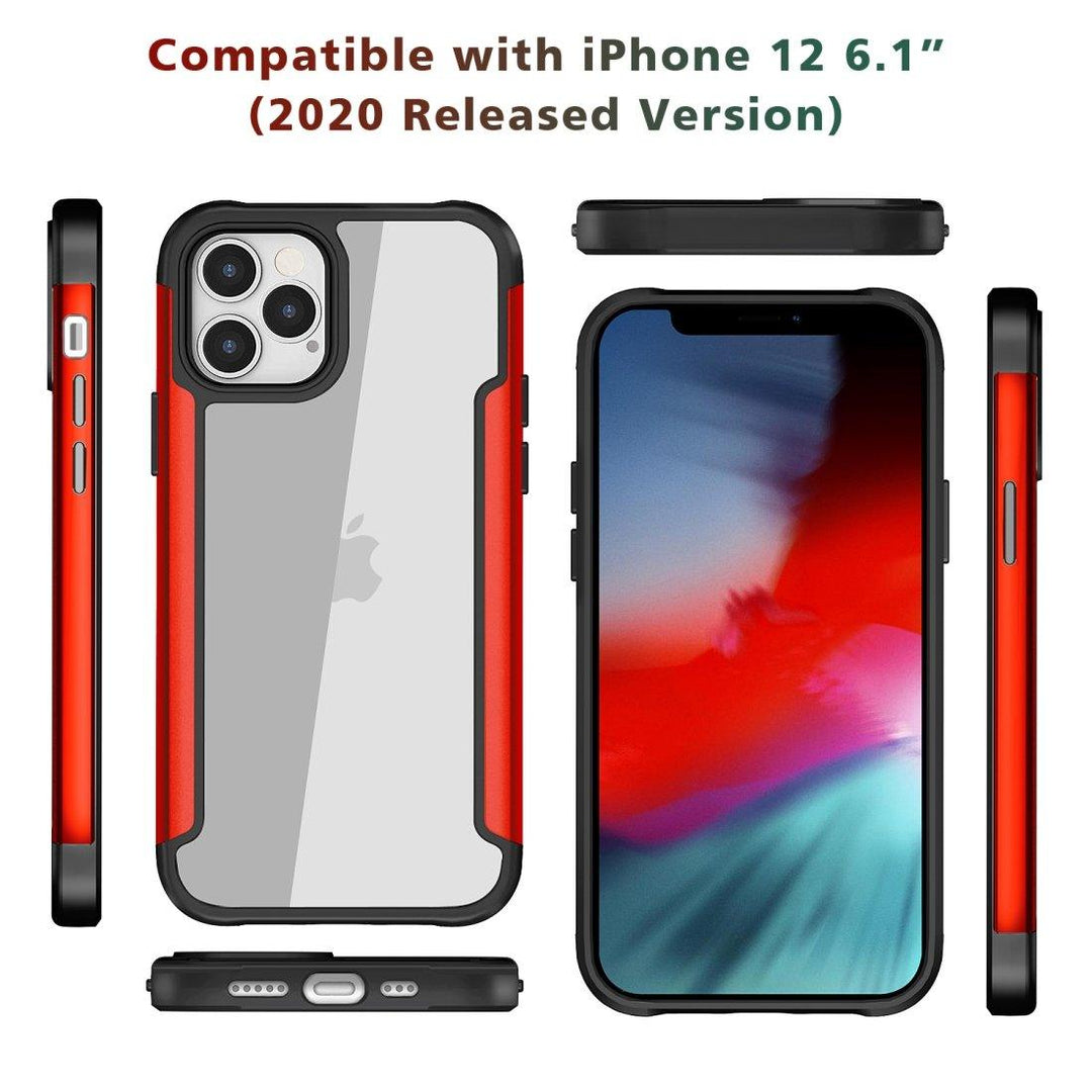 AMZER Ultra Hybrid SlimGrip Case for iPhone 12/iPhone 12 Pro With - Brand My Case
