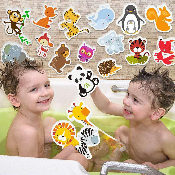 animal bath toys fun foam animals with bath toy storage bag baby bath toy Children&#39;s educational toys - Brand My Case