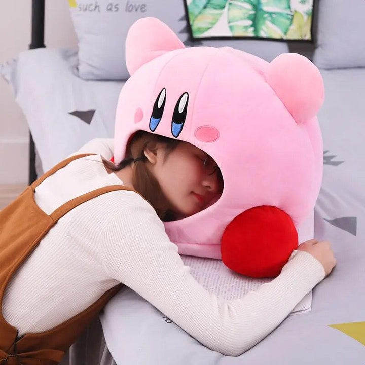 Anime Games Kirby Peripheral Plush Doll Funny Nap Pillow Soft Pet Cat Nest Kawaii Stuffed Toy Pet Bed Decora Cute Gift For Kids - Brand My Case