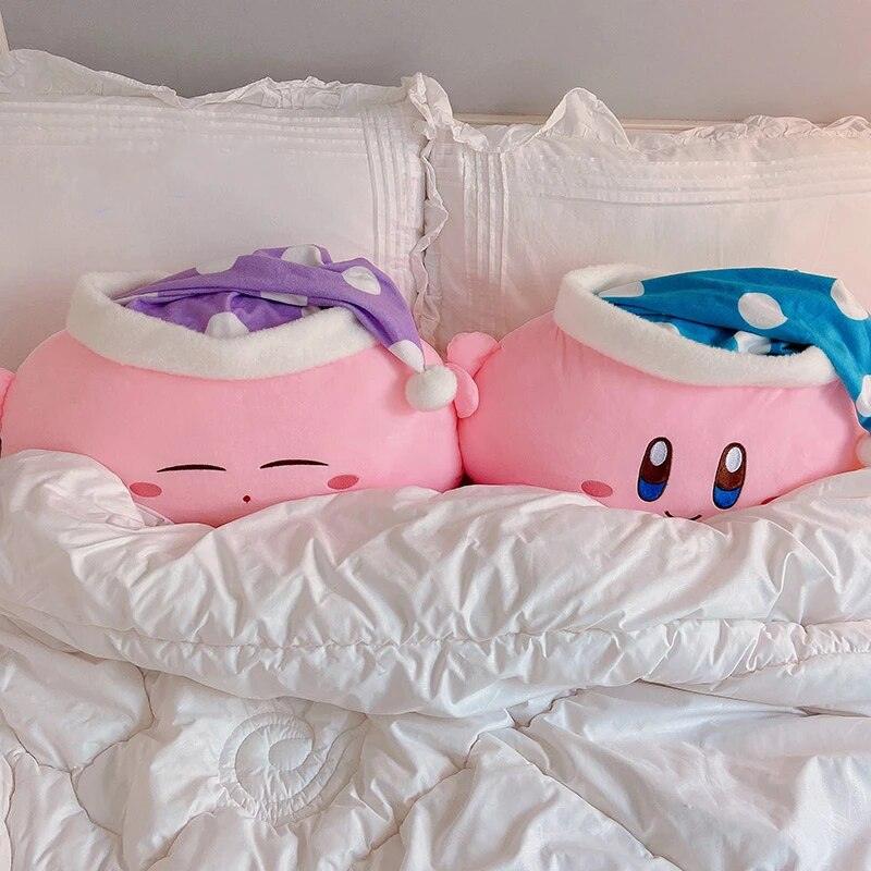Anime Plush Toy Sleeping Kirbyed Plushies Stuffed Kirbyed doll With Nightcap Japanese Style Pillow Soft Gift For Child Girl Pink - Brand My Case