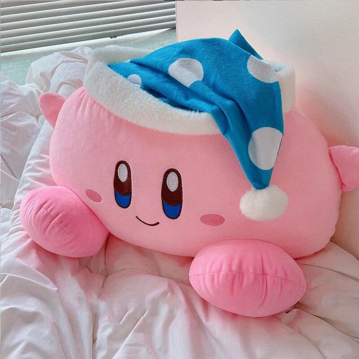 Anime Plush Toy Sleeping Kirbyed Plushies Stuffed Kirbyed doll With Nightcap Japanese Style Pillow Soft Gift For Child Girl Pink - Brand My Case
