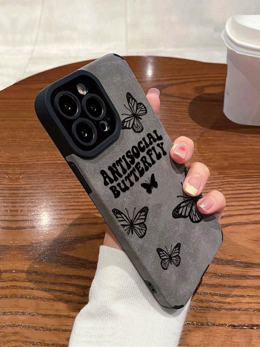 Antisocial Butterfly Print Phone Case - Brand My Case