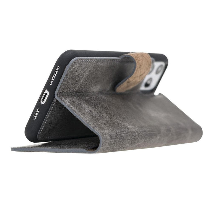 Abnehmbare Leder-Brieftaschenhülle für Apple iPhone 11-Serie - MW