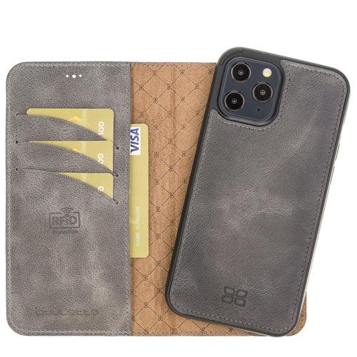 Apple iPhone 12 Series Detachable Leather Wallet Cases - MW - Brand My Case