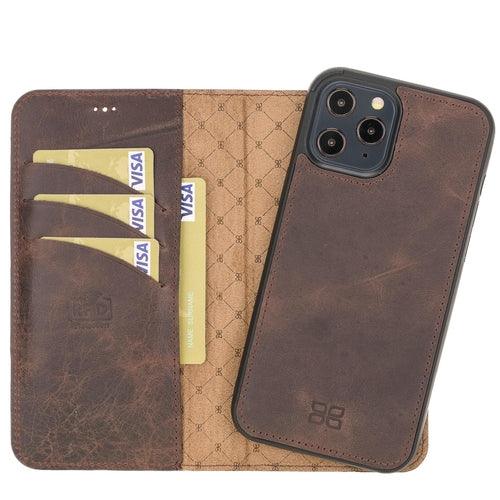 Apple iPhone 12 Series Detachable Leather Wallet Cases - MW - Brand My Case