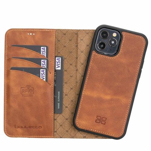 Apple iPhone 12 Series Detachable Leather Wallet Cases - MW - Brand My Case