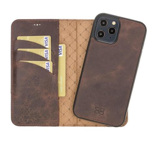 Apple iPhone 12 Series Detachable Leather Wallet Cases - MW - Brand My Case