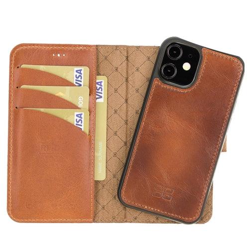 Apple iPhone 12 Series Detachable Leather Wallet Cases - MW - Brand My Case