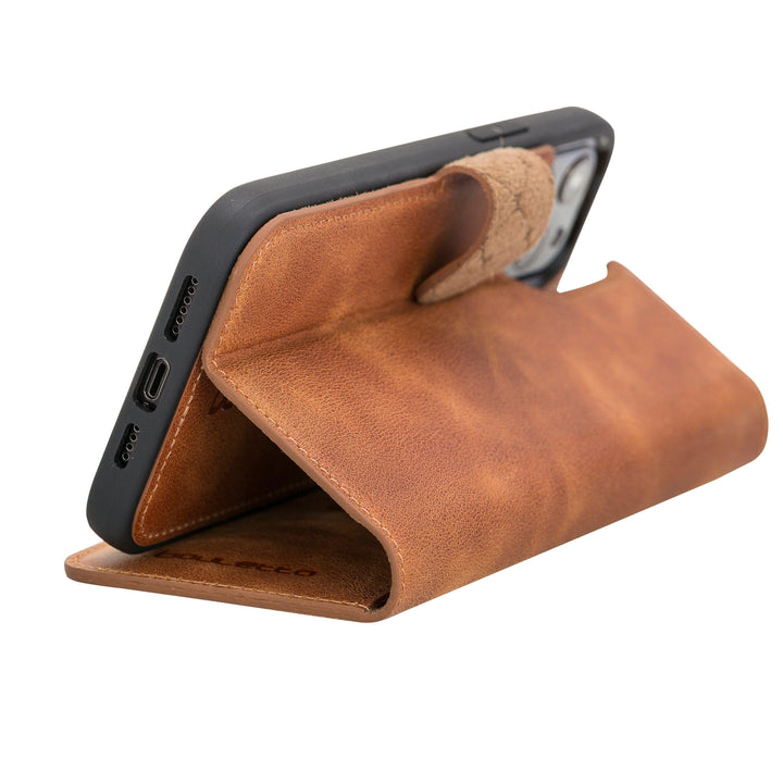 Apple iPhone 12 Series Detachable Leather Wallet Cases - MW - Brand My Case