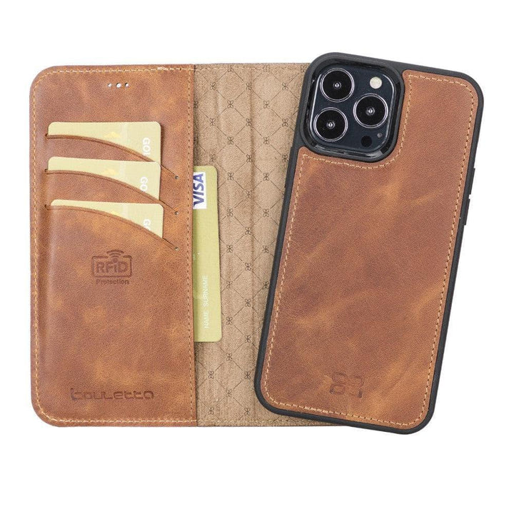 Apple iPhone 13 Series Detachable Leather Wallet Case - MW - Brand My Case