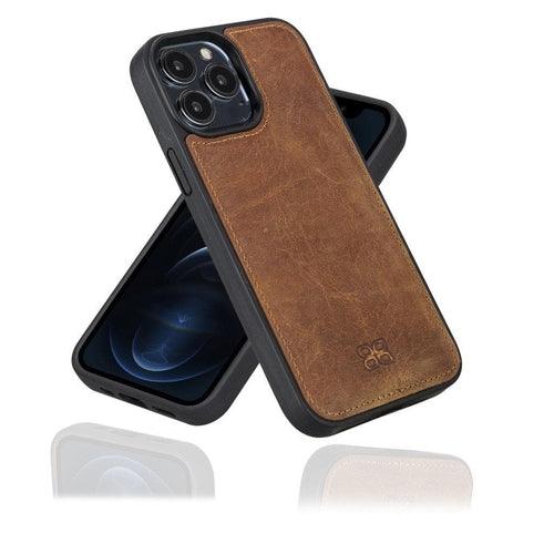 Apple iPhone 13 Series Leather Case with Flexible Back Cover - Brand My Case