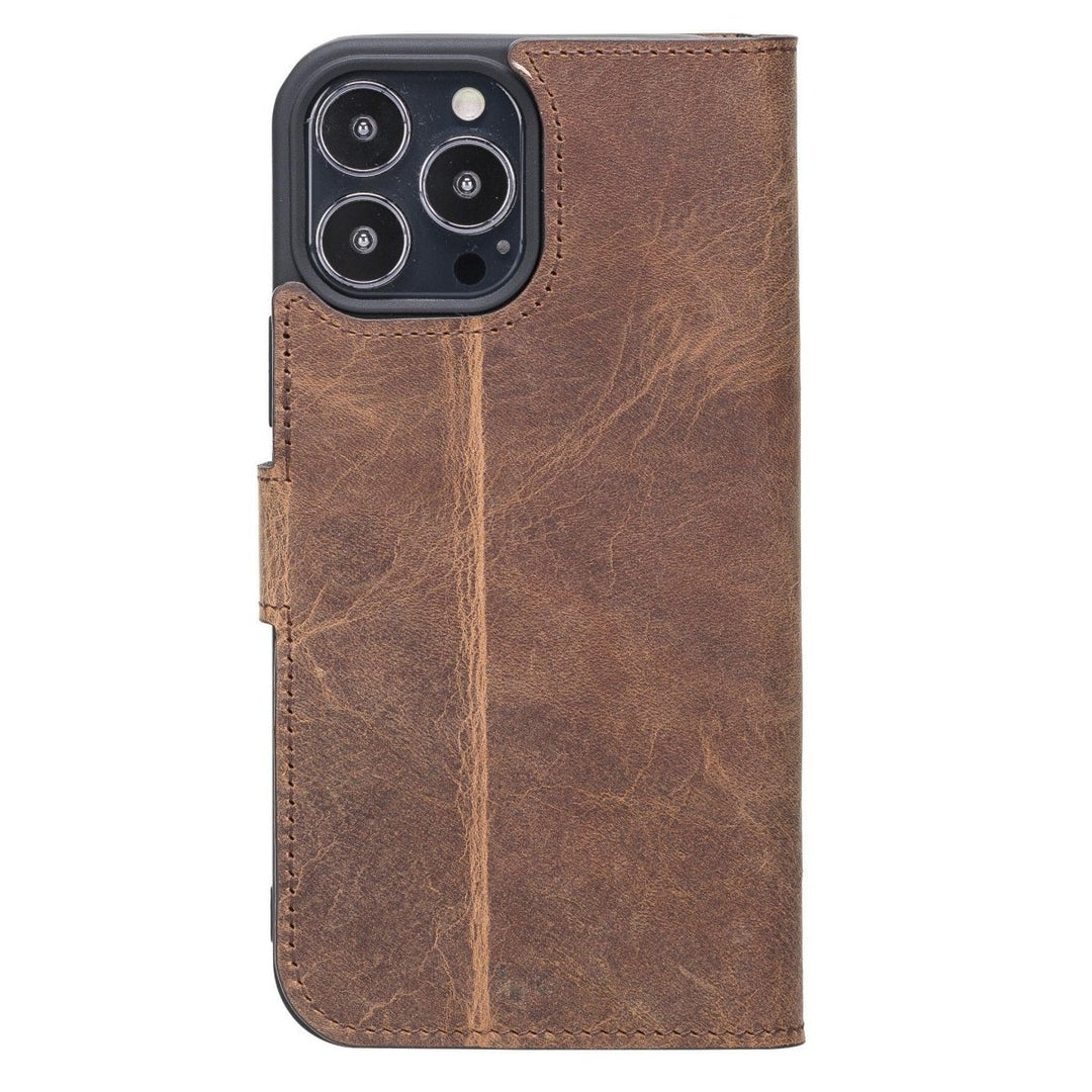 Apple iPhone 13 Series Non-Detachable Leather Wallet Case - WC - Brand My Case