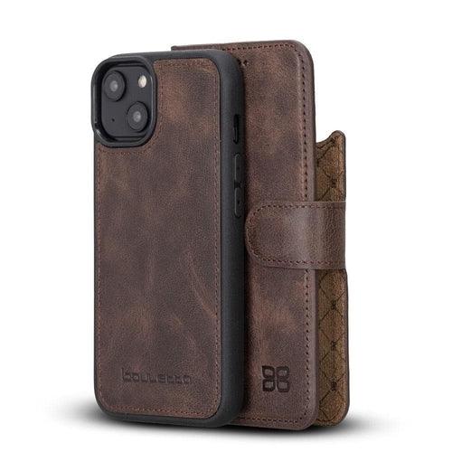 Apple iPhone 14 Series Detachable Leather Wallet Case Darker Color - - Brand My Case