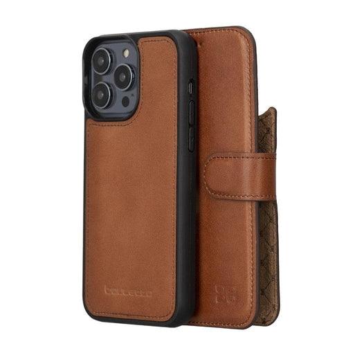 Apple iPhone 14 Series Detachable Leather Wallet Case Darker Color - - Brand My Case
