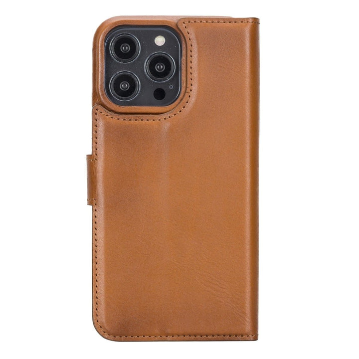 Apple iPhone 14 Series Full Leather Coating Detachable Wallet Case - - Brand My Case