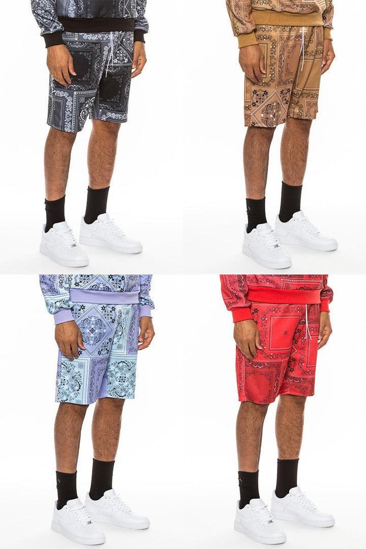 Paisley All Over Print Shorts - Brand My Case