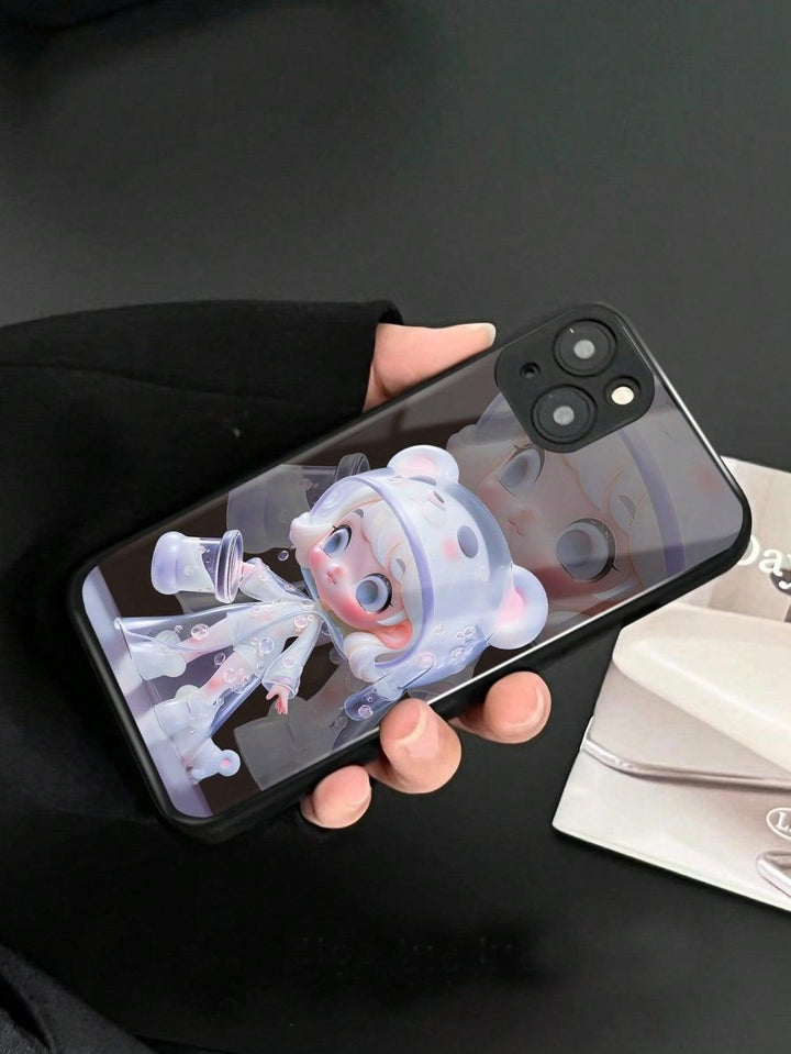 Astronaut Girl Cartoon Graphic Phone Cases - Brand My Case