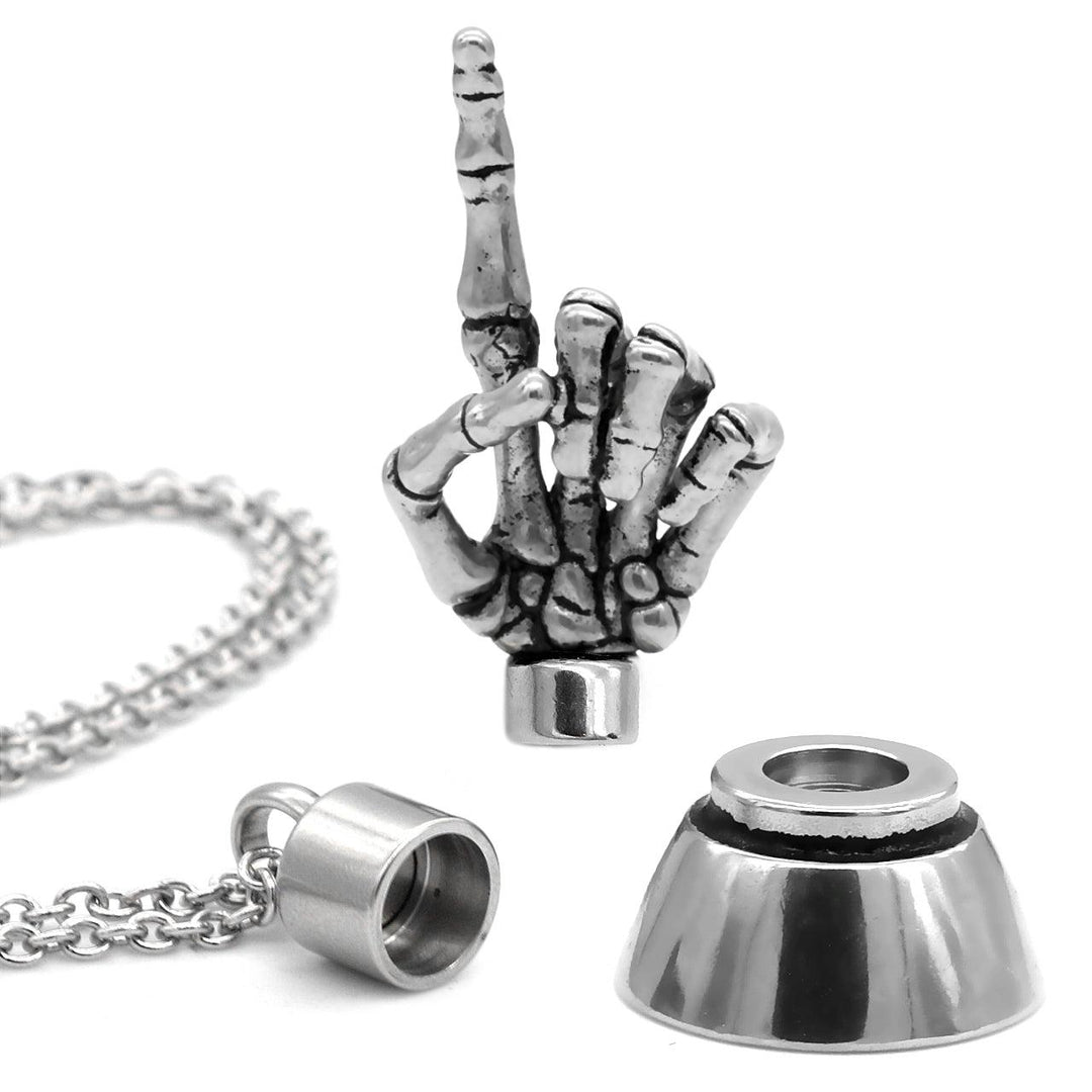 ‚ÄúI Choose You‚Äù Skeleton Hand Necklace With Magnetic Ornament - Brand My Case