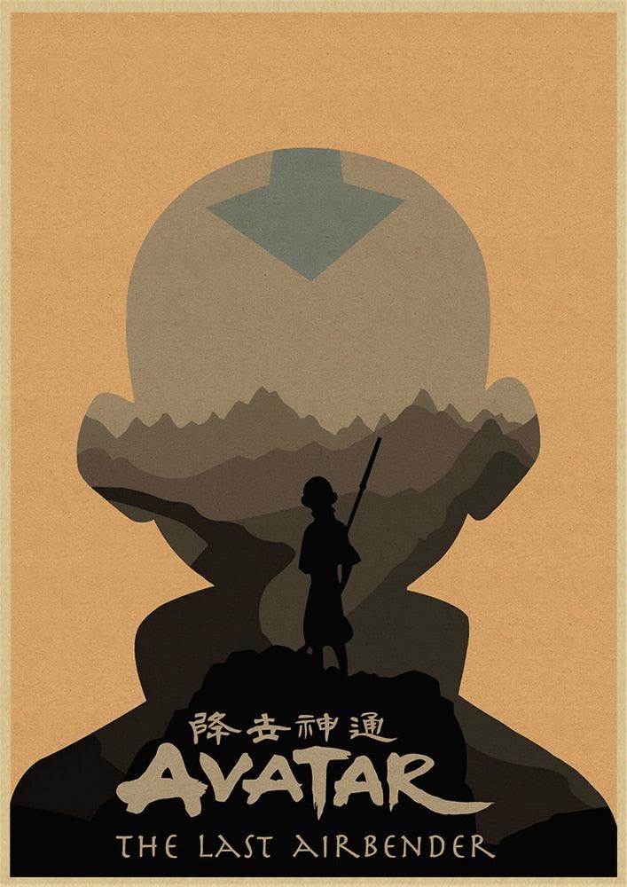 Avatar The Last Airbender Vintage kraft paper Posters and Prints Poster Wall Art Picture Home Decor - Brand My Case