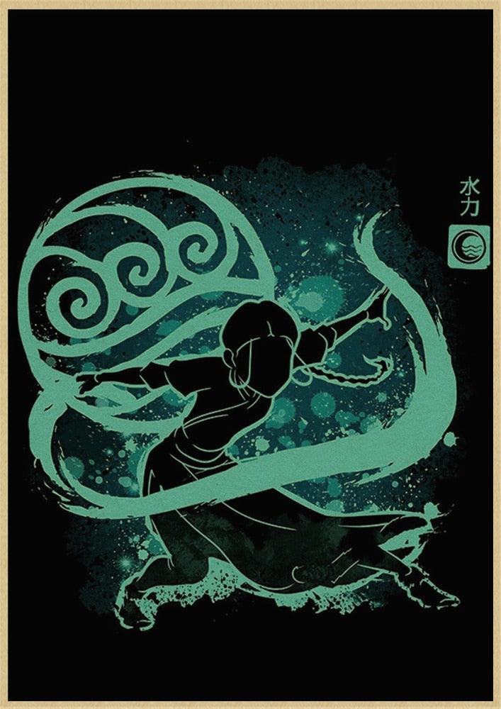 Avatar The Last Airbender Vintage kraft paper Posters and Prints Poster Wall Art Picture Home Decor - Brand My Case