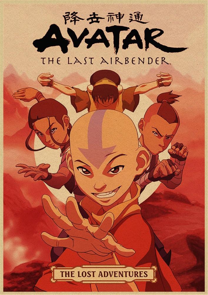 Avatar The Last Airbender Vintage kraft paper Posters and Prints Poster Wall Art Picture Home Decor - Brand My Case