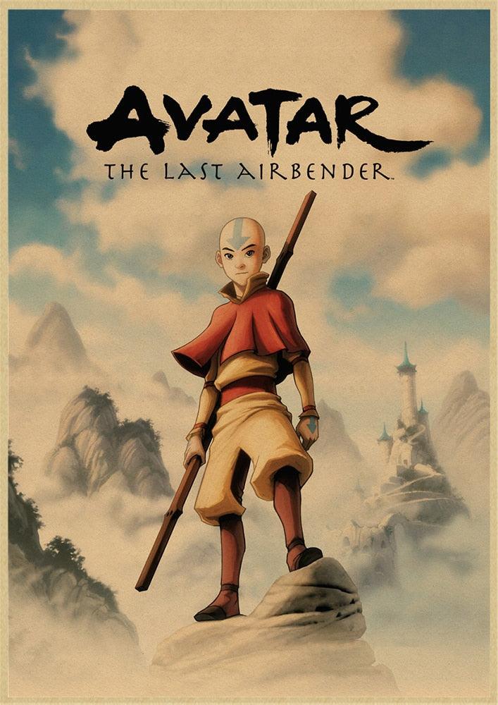 Avatar The Last Airbender Vintage kraft paper Posters and Prints Poster Wall Art Picture Home Decor - Brand My Case