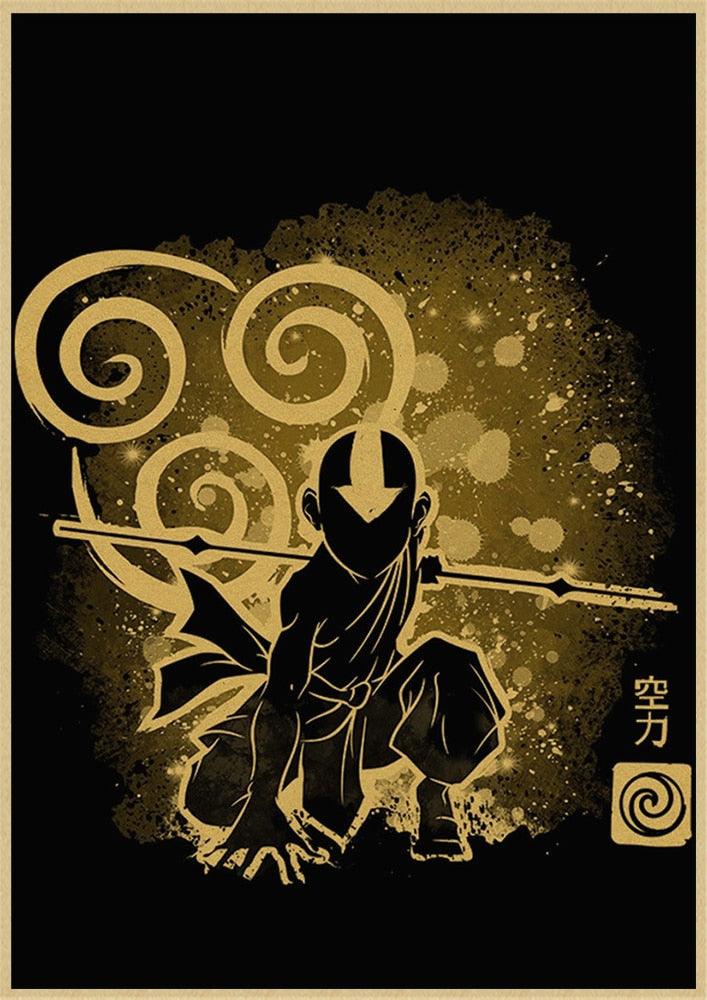 Avatar The Last Airbender Vintage kraft paper Posters and Prints Poster Wall Art Picture Home Decor - Brand My Case