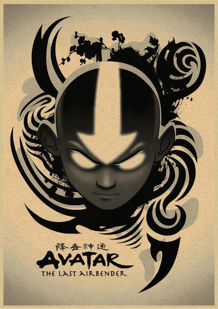 Avatar The Last Airbender Vintage kraft paper Posters and Prints Poster Wall Art Picture Home Decor - Brand My Case