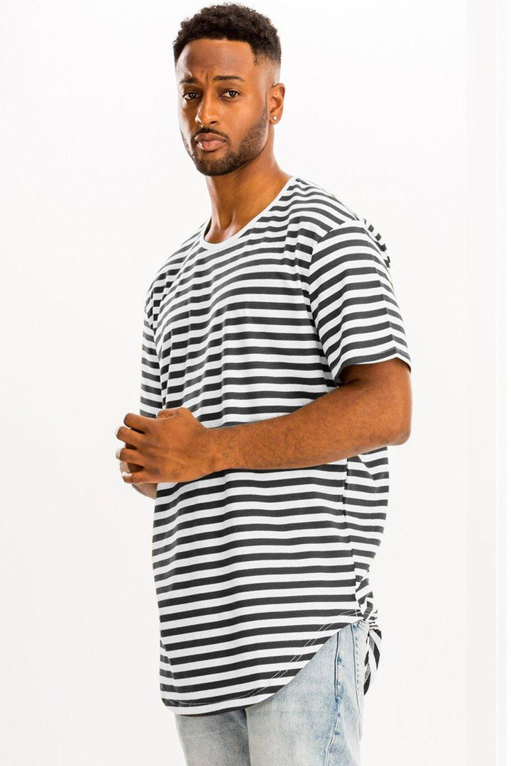 BASIC STRIPED TEE - Brand My Case