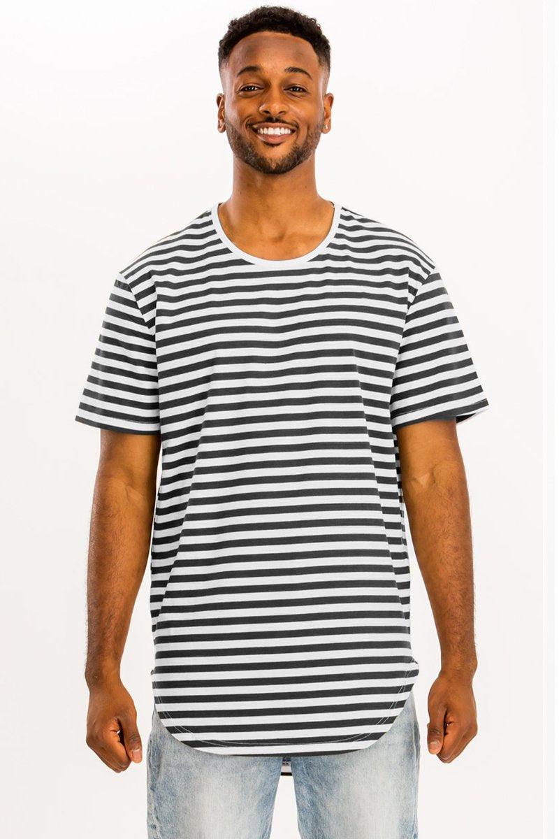 BASIC STRIPED TEE - Brand My Case