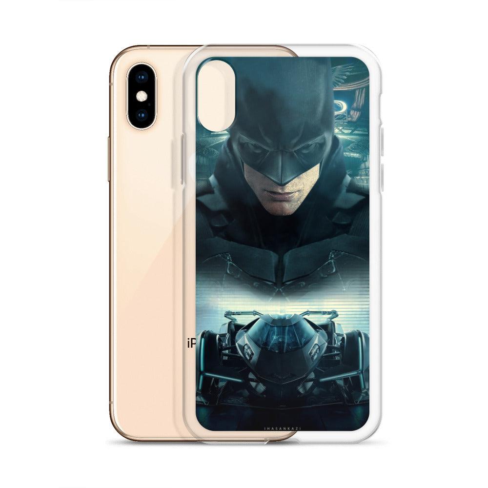 Batman's Awesome Batmobile Premium Clear Case for iPhone - Brand My Case