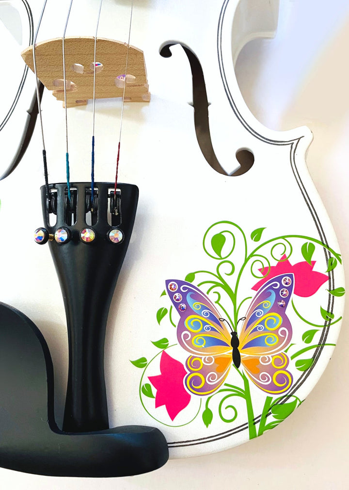 Butterfly BLING II White Violin Outfit