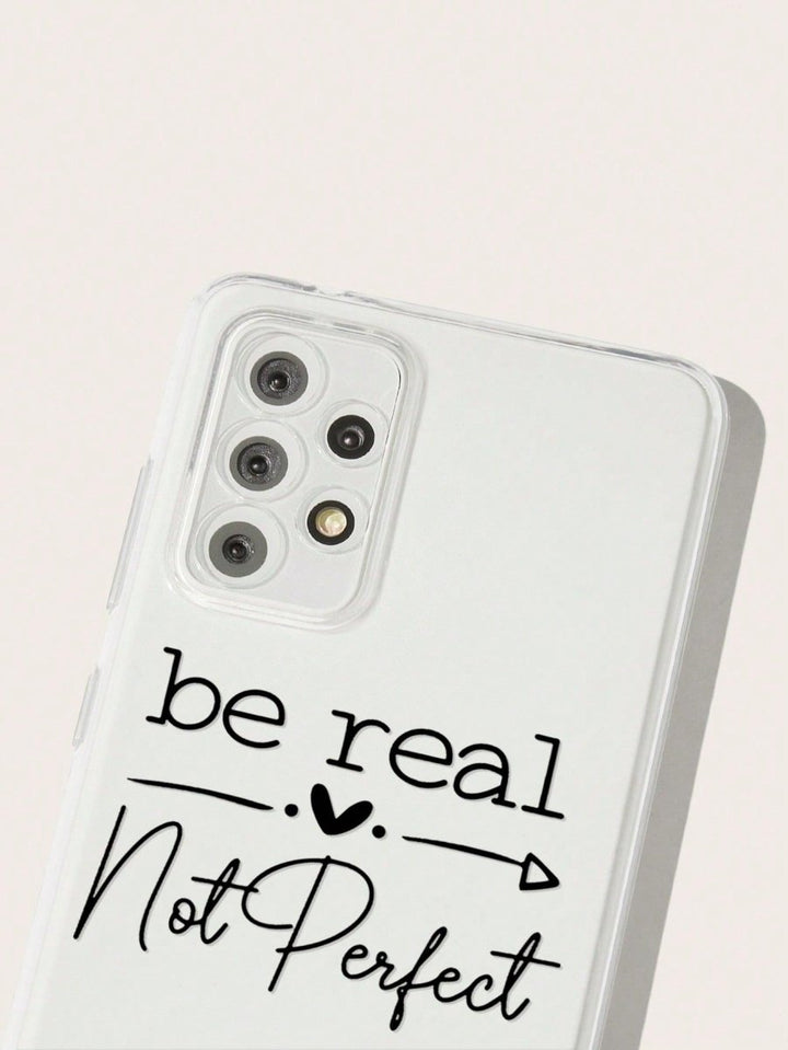 Be Real Graphic Clear Phone Case - Brand My Case