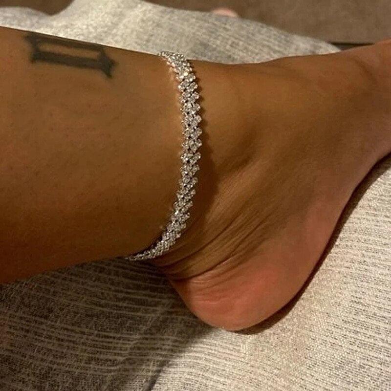 Beach Accessories Crystal Anklet for Women Gold/Silver - Brand My Case