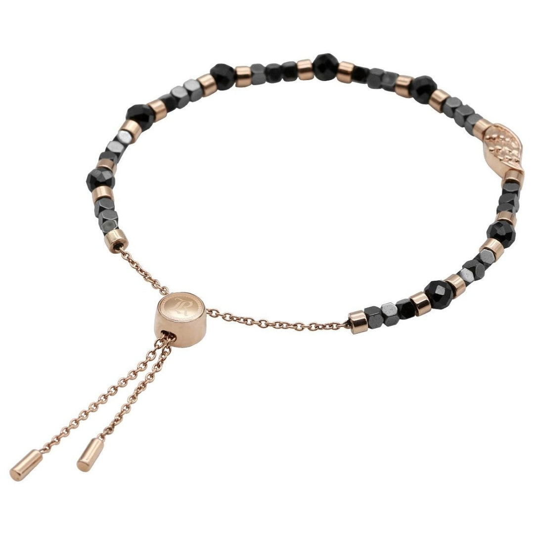 Bead Bracelet Rose Gold Wing Spinel Bead Pull-Chain Bracelet - Brand My Case