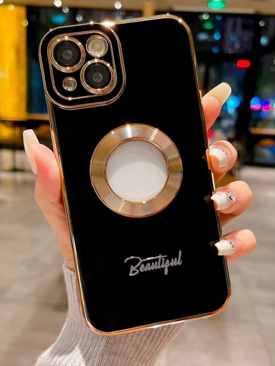 Beautiful Black Graphic Anti fall Phone Case - Brand My Case