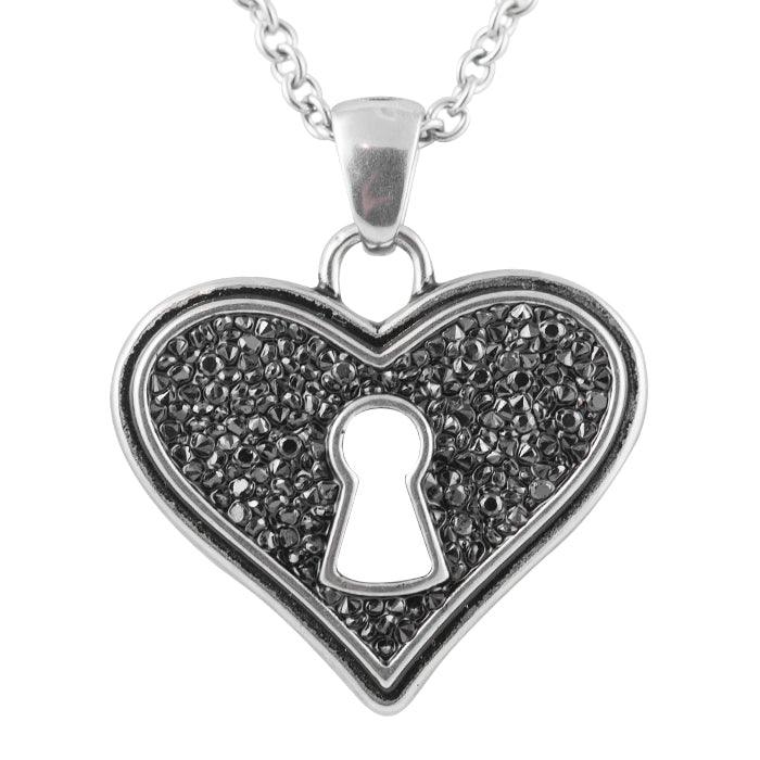 Bejeweled Heart Necklace - Brand My Case